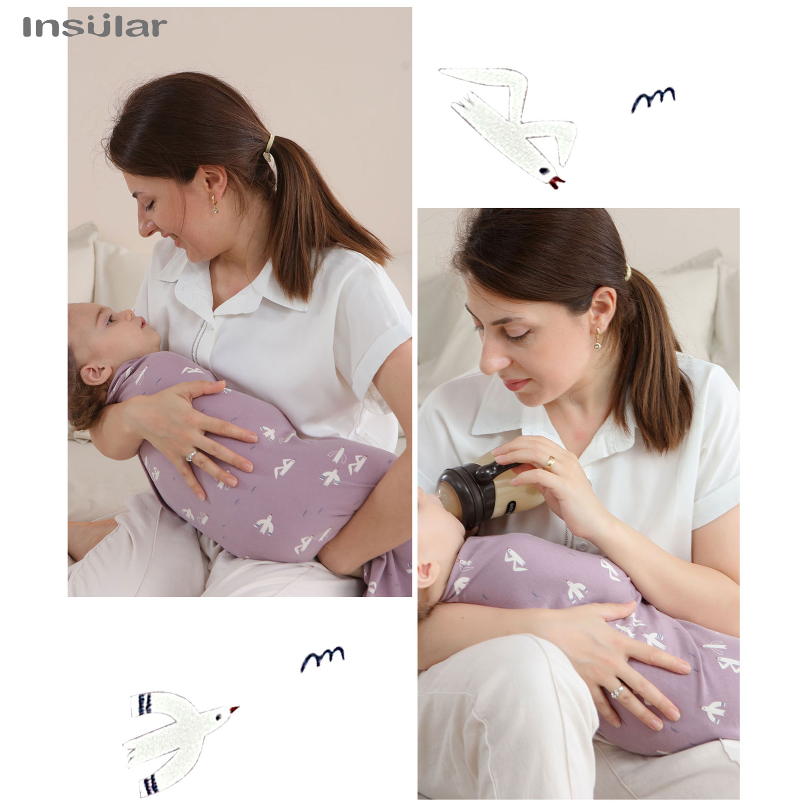 Baby Products Newborn - Noworodek Otulacz Miękki 100% Bawełna Kocyk
