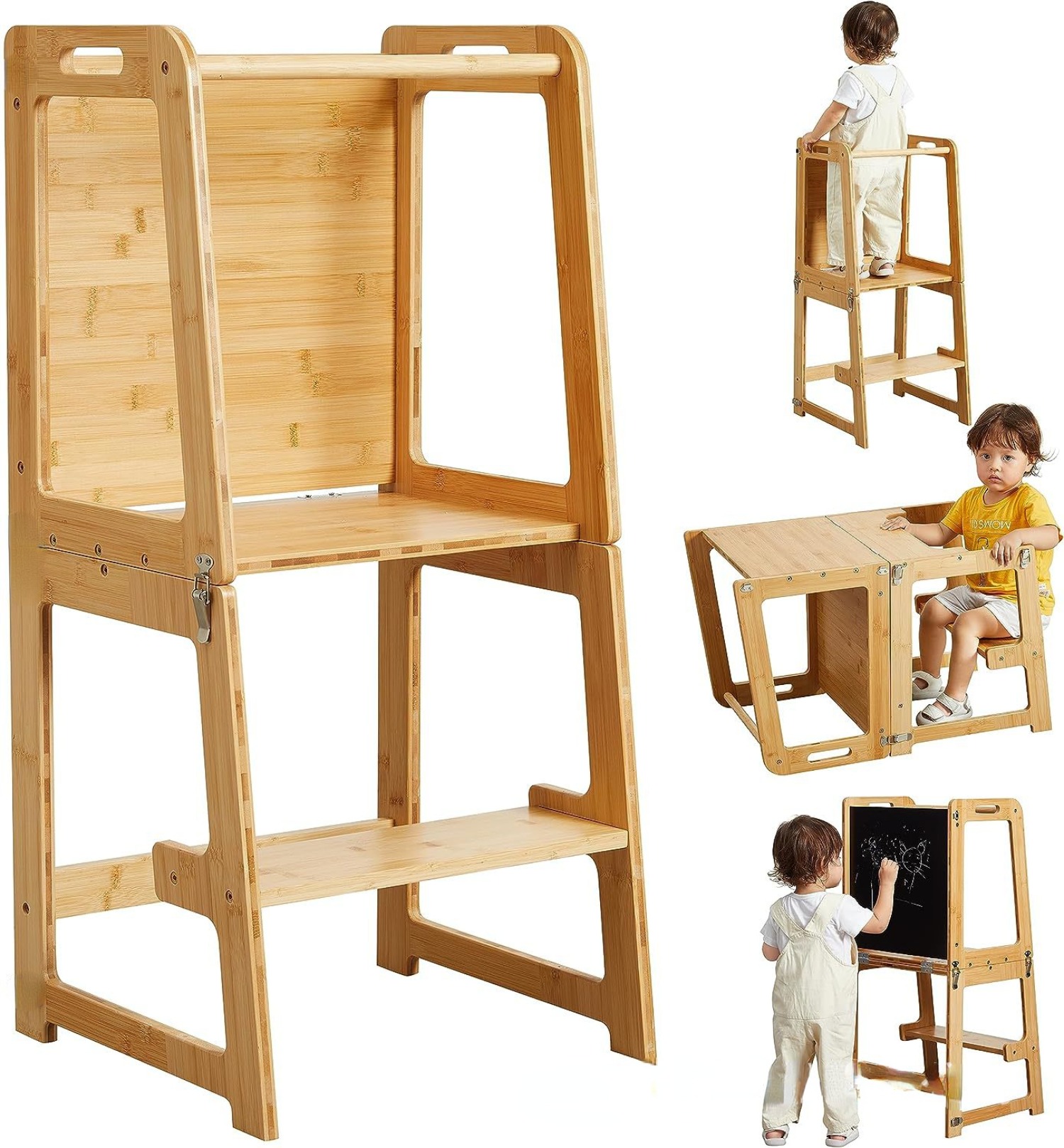 Toddler Learning Tower - Składana kuchenna wieża dla malucha, pomocnicza