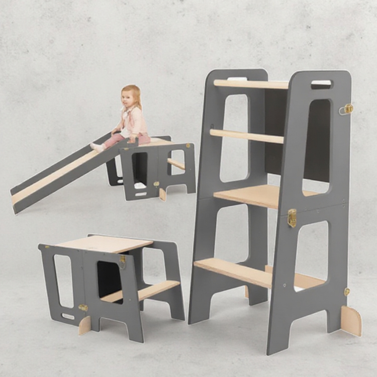 Toddler Learning Tower - Składany stołek dla malucha, wieża do