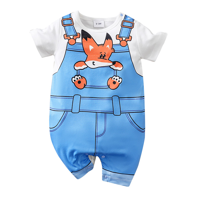 Baby Products On Sale - Uroczy pajacyk niemowlęcy z krótkim rękawem,