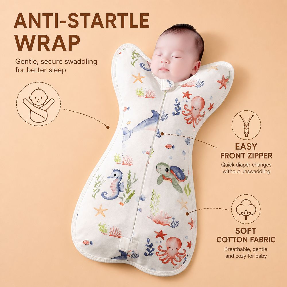 Bawełniany otulacz dla niemowl – Baby Sleep Sack recenzja i cena