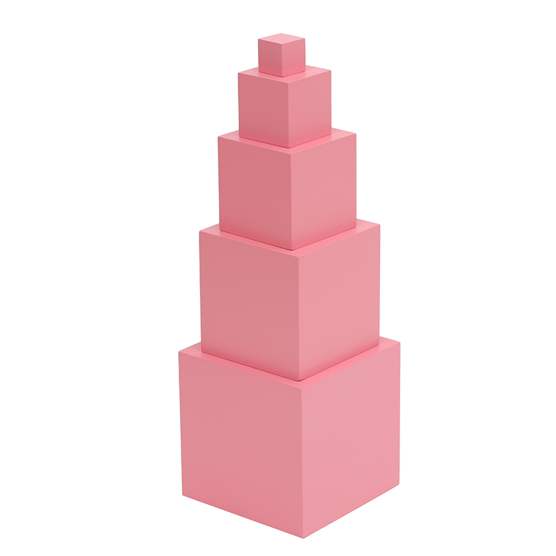 Różowa Wieża Montessori 10 cm, – Toddler Learning Tower recenzja i cena
